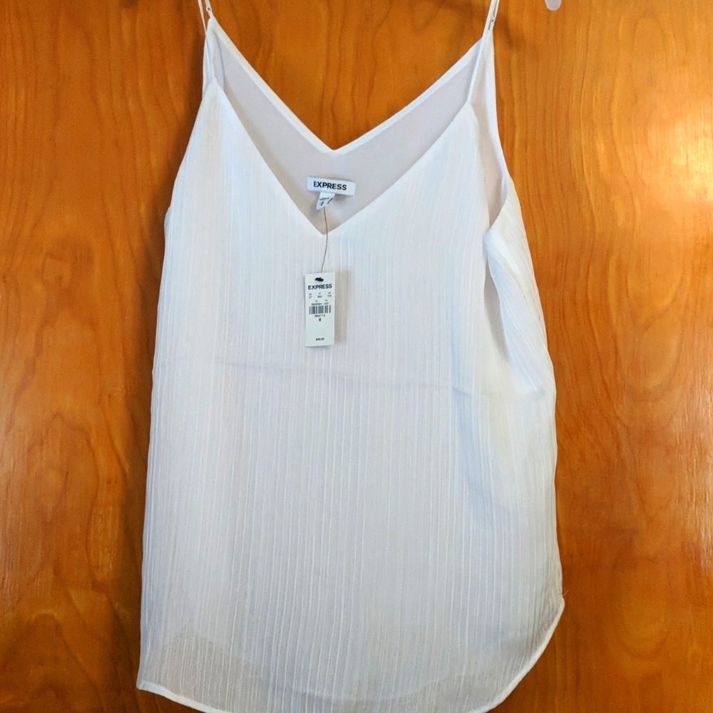 Express White Tank Top